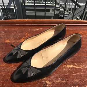 Silvia Fiorentina Black and Grey Low Heels - Sz 10